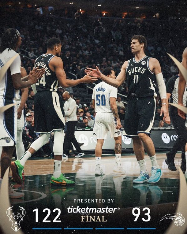 双探花低迷绿军负猛龙 利拉德30分雄鹿胜魔术