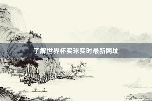 了解世界杯买球实时最新网址
